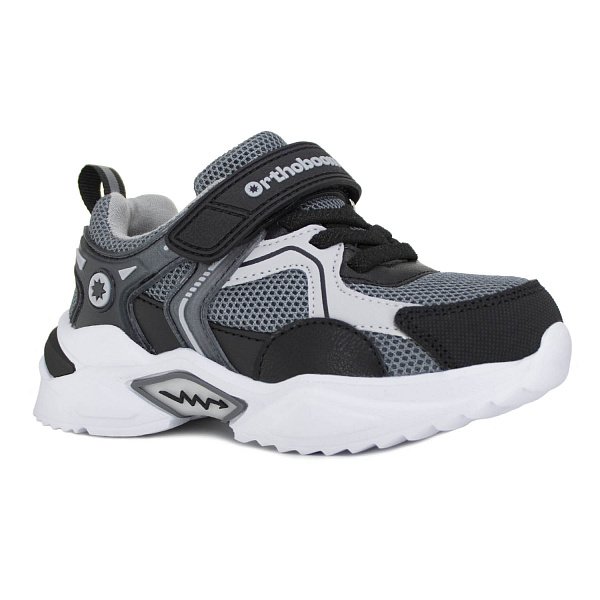Кроссовки ортопедические Ортобум для мальчиков 33223-26 черно-серые